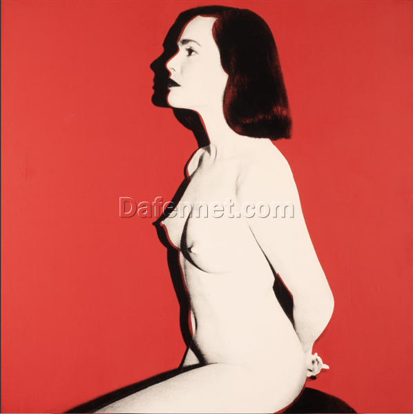 Exquisite Hand – Painted Oil Art Inspired by Andy Warhol’s 1985 ‘Pat Hearn’ Pop Art Portrait and Nude – Perfect for Private Art Collections and Those Seeking Distinctive Expression from Dafen Village