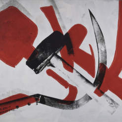 Exquisite Handmade Oil Painting Replica of Andy Warhol's 'Hammer and Sickle' (1976) - Pop Art Figurative Masterpiece from Dafen Village Studio