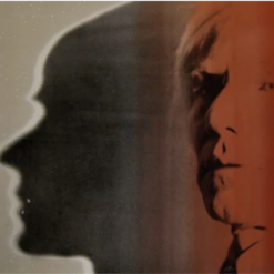 High-Quality Reproduction of Andy Warhol's 1981 'The Shadow' Pop Art Self-Portrait Silkscreen