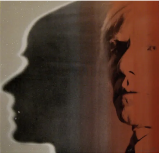 High-Quality Reproduction of Andy Warhol’s 1981 ‘The Shadow’ Pop Art Self-Portrait Silkscreen