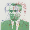 Exquisite Handmade 'John Gotti' Portrait INSPIRED BY Andy Warhol's 1986 Pop Art Screenprint, from Dafen Village Oil Painting Studio for Art Enthusiasts