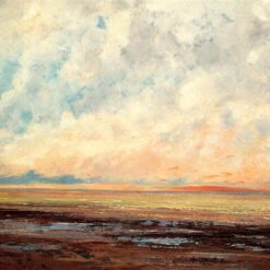 Stunning 1865 - 1866 Gustave Courbet 'Seascape' (Marine) Realist Oil on Canvas Marina Painting - Inspired by Norton Simon Museum Gem, Ideal for Art Aficionados and Maritime Enthusiasts