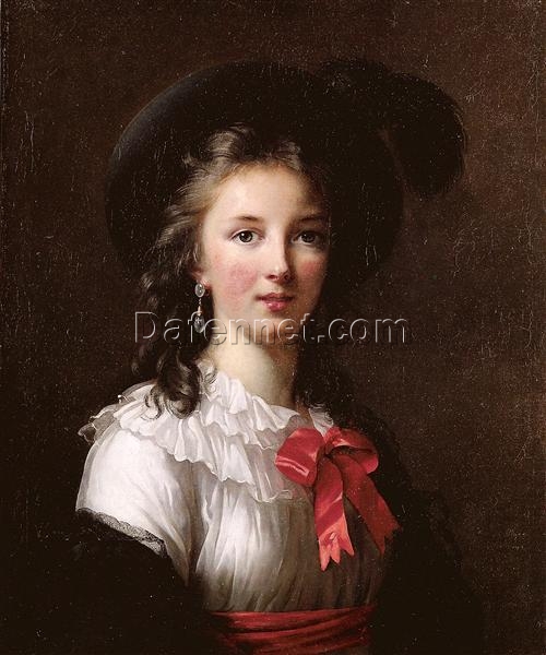 Dafen Village-Crafted Rococo-Style Self-Portrait from 1781 by Louise Elisabeth Vigee Le Brun