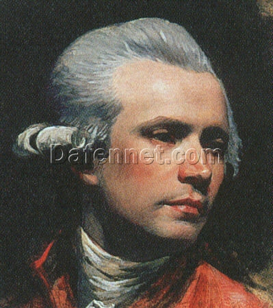 Hand – Painted Replica of John Singleton Copley’s 1784 Self – portrait INSPIRED BY Neoclassical Gem at National Portrait Gallery, Washington D.C., Made by Dafen Village Artists