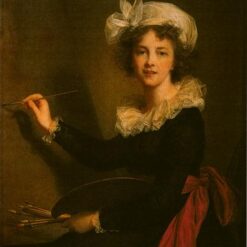 Exquisite Dafen Village - Crafted Oil Canvas: Self - portrait INSPIRED BY Louise Elisabeth Vigee Le Brun’s 1790 Creation