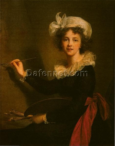 Exquisite Dafen Village – Crafted Oil Canvas: Self – portrait INSPIRED BY Louise Elisabeth Vigee Le Brun’s 1790 Creation
