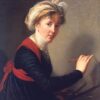 Dafen Village Inspired Oil Canvas Replica: Self-portrait INSPIRED BY Louise Elisabeth Vigee Le Brun’s 1800 Rococo Masterpiece