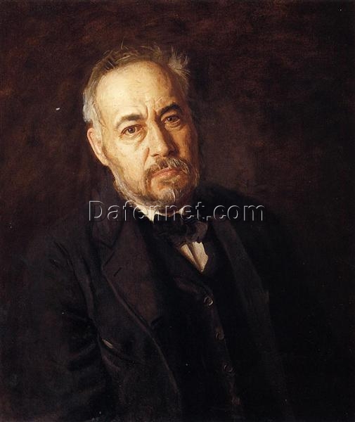 High – Quality Hand – Painted Realistic Oil Canvas Self – Portrait Inspired by Thomas Eakins (1904) – Dafen Village Reproduction for Art Lovers