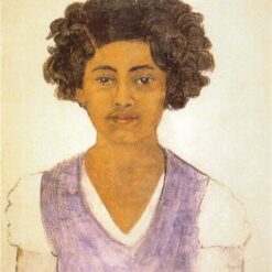 Custom Oil Painting Inspired by Frida Kahlo’s Self-Portrait (Autorretrato, 1922) – Hand-Painted Naïve Art Reproduction from DaFen Village Studio | Mexican Fine Art for Home, Office, and Gallery Décor