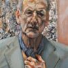 Authentic Reproduction of Lucian Freud's 2002 Self - Portrait - Masterful Expressionist Oil on Canvas