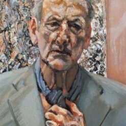 Authentic Reproduction of Lucian Freud's 2002 Self - Portrait - Masterful Expressionist Oil on Canvas