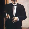 Expressionist Rendering of Self-Portrait in Tuxedo INSPIRED BY Max Beckmann (1927)