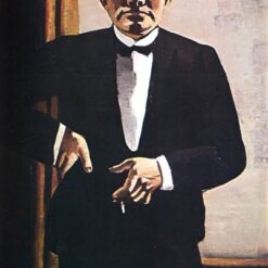 Expressionist Rendering of Self-Portrait in Tuxedo INSPIRED BY Max Beckmann (1927)