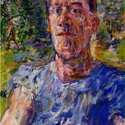 Authentic Expressionist Style Oil Painting - 'Self-portrait of a 'Degenerate Artist'' by Oskar Kokoschka - Dafen Village's Exclusive Creation