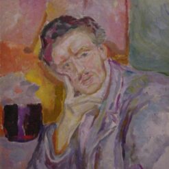 High-quality 'Self-Portrait with Hand under Cheek' Expressionist Inspired Oil Painting by Edvard Munch - Direct from Dafen Village Studios for Art Aficionados