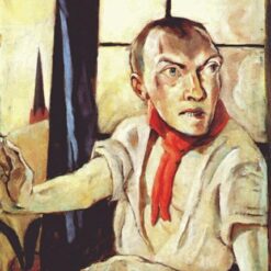 Staatsgalerie Stuttgart - Inspired Self - Portrait INSPIRED BY Max Beckmann’s 1917 Red Scarf Piece