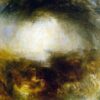 Unique 'Shade and Darkness, The Evening of The Deluge' - Style Religious Oil Painting Inspired by J.M.W. Turner, Professionally Painted in Dafen Village, Ideal for Statement Home Decor