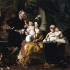 Grand-Scale Hand-Painted Reproduction of “Sir William Pepperrell and Family” INSPIRED BY John Singleton Copley’s 1778 Neoclassical Portrait at NCMA