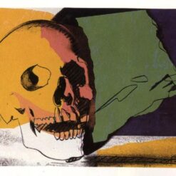 Authentic-looking Pop Art Vanitas Oil Painting - After Andy Warhol's 'Skull' (1976), Handmade in Dafen Village
