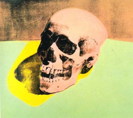 Authentically Styled ‘Skull’ Inspired Pop Art after Andy Warhol’s 1976 Masterpiece, from Dafen Village