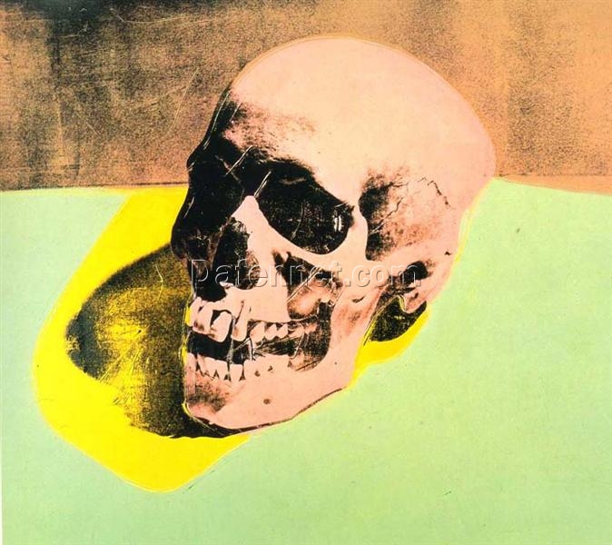Authentically Styled ‘Skull’ Inspired Pop Art after Andy Warhol’s 1976 Masterpiece, from Dafen Village