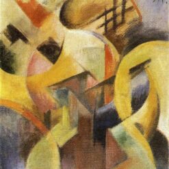 High-quality 'Small Composition I' Cubist Inspired Oil Painting by Franz Marc - Direct from Dafen Village Studios for Art Aficionados