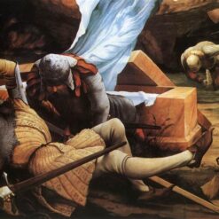 Customizable Oil Painting - 'Soldiers Guarding Christ's Tomb at the Resurrection' - Based on Grünewald's Isenheim Altarpiece - Dafen Village's Special Offer