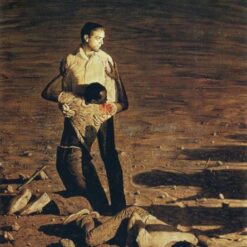 Dafen Village's Authentic Reproduction - Inspired by Norman Rockwell's 1965 'Southern Justice (Murder in Mississippi)' Genre Painting Oil on Canvas for Interior Enhancement