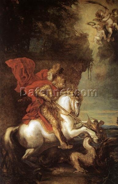 Dramatic Reproduction of “St George and the Dragon” INSPIRED BY Anthony van Dyck