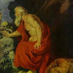 Exquisite Hand-Crafted Replica of "St Jerome" INSPIRED BY van Dyck