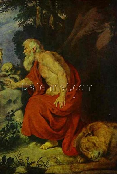 Exquisite Hand-Crafted Replica of “St Jerome” INSPIRED BY van Dyck