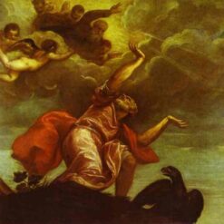 Titian’s St. John the Evangelist on Patmos – Late Renaissance Oil Painting Reproduction