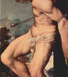 Renaissance Religious Art – St. Sebastian Inspired by Titian – Handmade Oil Painting for Classic Interiors