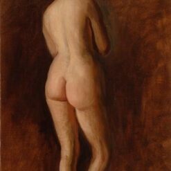 Meticulously Recreated 'Standing Female Nude' by Thomas Eakins (1908) in Realistic Oil on Canvas - Dafen Village Masterpiece