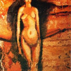 High - Quality Replica of Marcel Duchamp's 1910 'Standing Nude' - Post - Impressionist Nude Oil Painting on Canvas by Dafen Village Studio