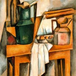 High - Quality Replica of Andre Derain's 1910 Cubist 'Still Life' - A Stunning Oil - on - Canvas Artwork from Dafen Village, Ideal for Interior Designers and Art Lovers Seeking Authentic - Style Decor