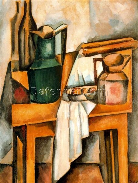 High – Quality Replica of Andre Derain’s 1910 Cubist ‘Still Life’ – A Stunning Oil – on – Canvas Artwork from Dafen Village, Ideal for Interior Designers and Art Lovers Seeking Authentic – Style Decor
