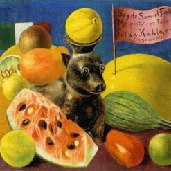 Inspired by Frida Kahlo – Still Life (1951) | Hand-Painted Oil Painting | Mexican Naïve Art | DaFen Village Studio