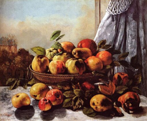 Gustave Courbet’s Timeless ‘Still Life Fruit’ – c.1871 – c.1872 Realist Still Life Oil Painting on Canvas, Inspired by Shelburne Museum’s Treasure