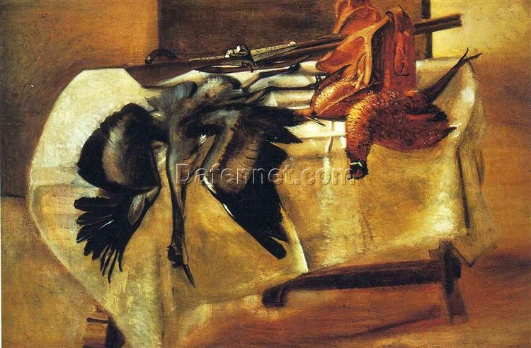 Custom – Sized Neoclassical Still Life with Dead Game Inspired by Andre Derain’s 1928 Masterpiece, Handmade in Dafen Village