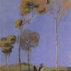 Exquisite Dafen Village Reproduction of August Macke's 'Stroller' (1907) - 1907 Expressionist Landscape Oil on Paper for Art Collectors