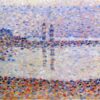 Exquisitely Hand-Painted Oil on Wood Replica of Georges Seurat's 'Study for "The Channel at Gravelines, Evening"' (Gravelines: un soir, étude) - A Captivating Neo-Impressionist and Pointillist Cityscape Study by Dafen Village Artists for Art Aficionados and Seurat Enthusiasts