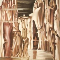 Surrealist Landscape" Inspired by Tamara de Lempicka – Surrealism Oil Painting on Canvas