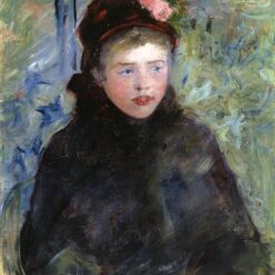 Exquisite Handmade Reproduction of Mary Cassatt's 'Susan in a Toque Trimmed with Two Roses' - Impressionist Portrait in Oil on Canvas from Dafen Village
