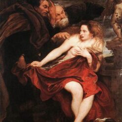 Collector's Treasure: Dafen Village's High-Quality “Susanna and the Elders” INSPIRED BY Van Dyck's Baroque Religious Oil Painting