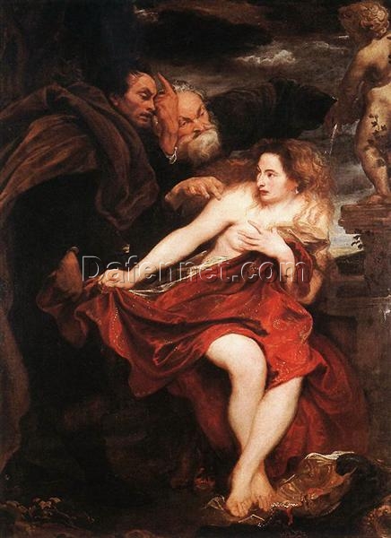 Collector’s Treasure: Dafen Village’s High-Quality “Susanna and the Elders” INSPIRED BY Van Dyck’s Baroque Religious Oil Painting