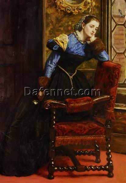 Enchanting Hand – Painted Replica of John Everett Millais’ “Swallow, Swallow” (1864) – High – Quality Romantic Genre Oil Painting from Dafen Village Studios for Art Lovers Searching for Poetic Scenes on Google