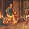 Exquisite Dafen Village Creation: 'The Adoration of the Kings' Inspired by Giorgione (1506) - High Renaissance Religious Oil on Wood