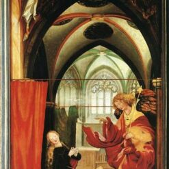 Authentic Northern Renaissance Style Oil Painting - 'The Annunciation' Inspired by Grünewald - Dafen Village's Exclusive Creation
