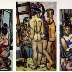 Large - scale Expressionist Oil Depicting The Argonauts INSPIRED BY Max Beckmann (1949 - 1950)